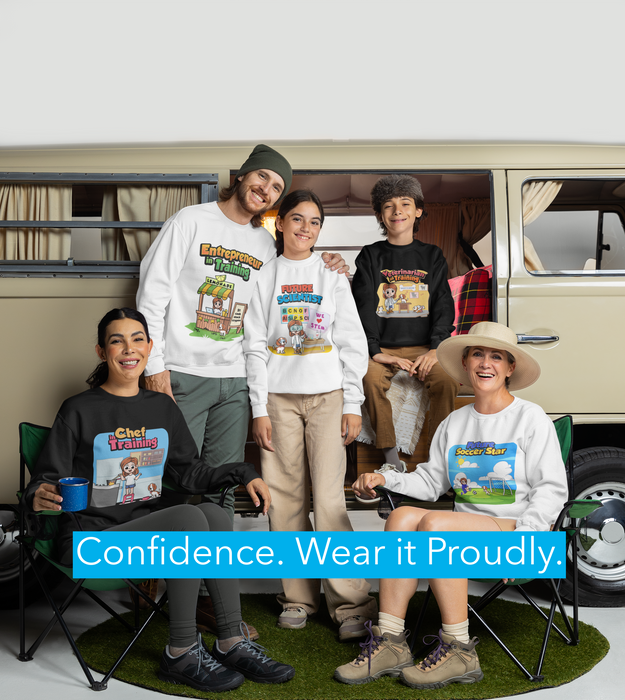 Confidence Crewneck Sweatshirt - Veterinarian in Training - Youth