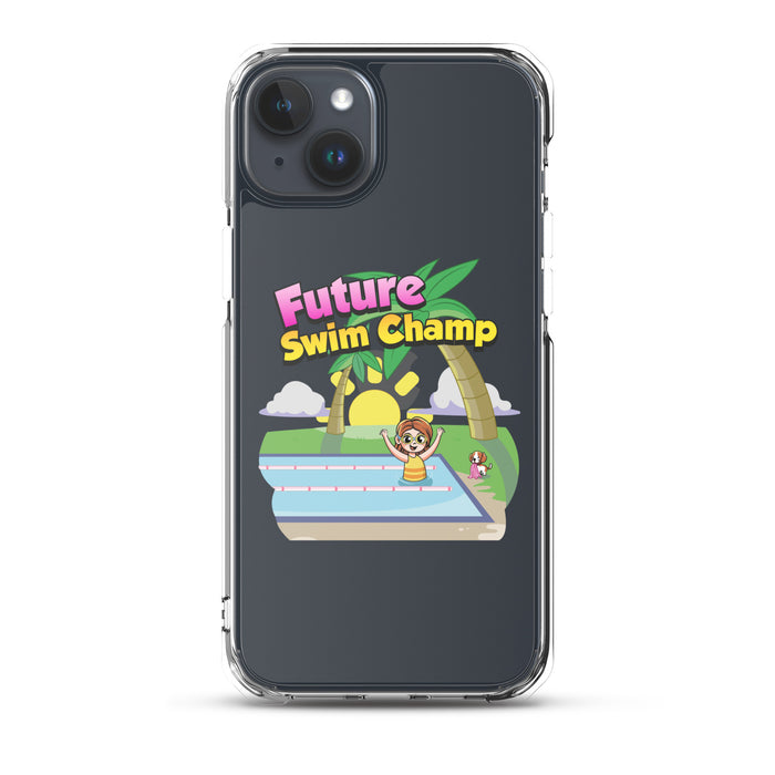 iPhone® Clear Case - Future Swim Champ