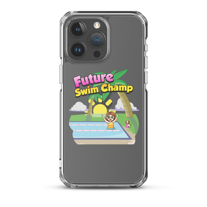 iPhone® Clear Case - Future Swim Champ