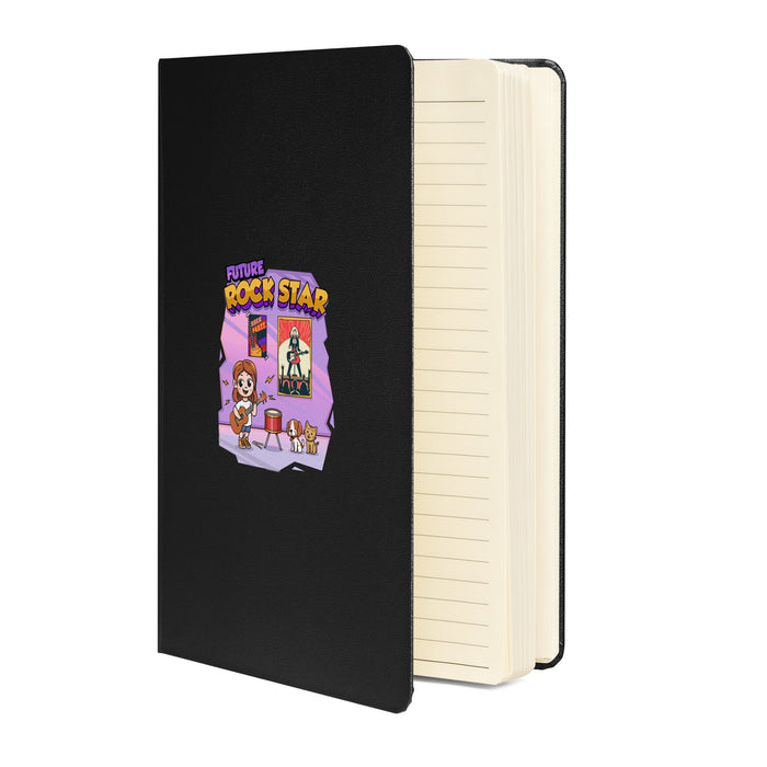 Hardcover bound notebook - Future Rock Star