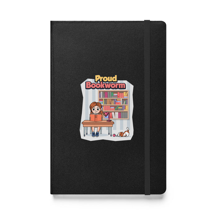 Hardcover bound notebook - Proud Bookworm