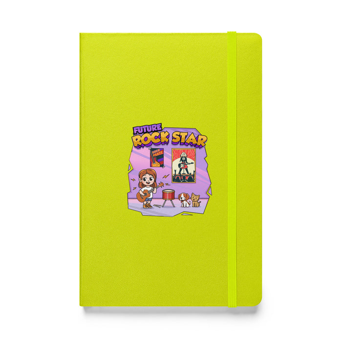 Hardcover bound notebook - Future Rock Star