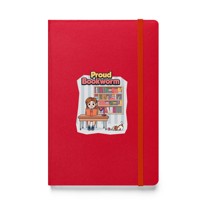 Hardcover bound notebook - Proud Bookworm