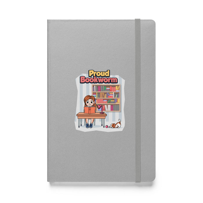 Hardcover bound notebook - Proud Bookworm