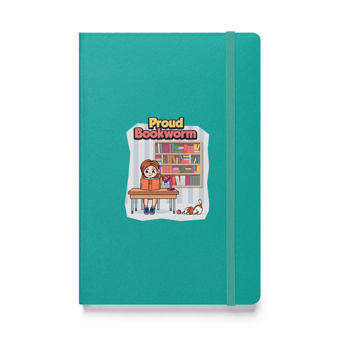 Hardcover bound notebook - Proud Bookworm