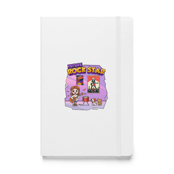 Hardcover bound notebook - Future Rock Star