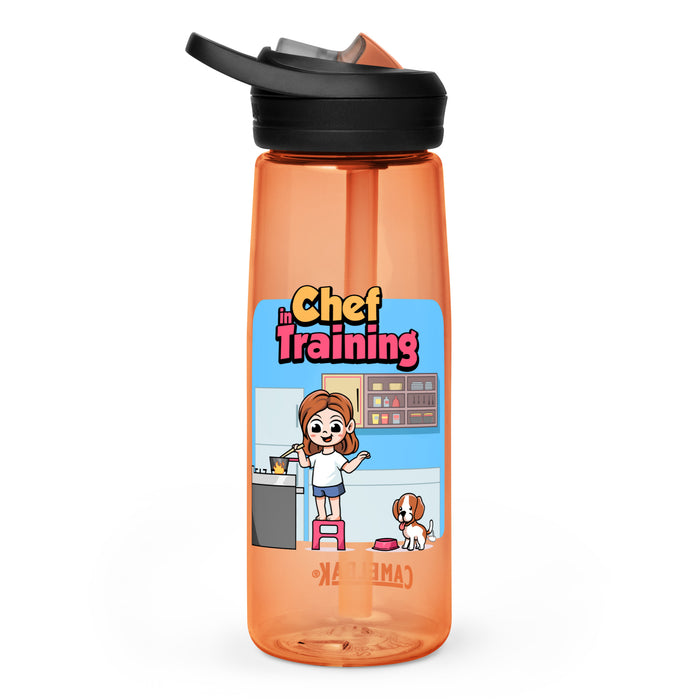 Sports water bottle - Chef in Training