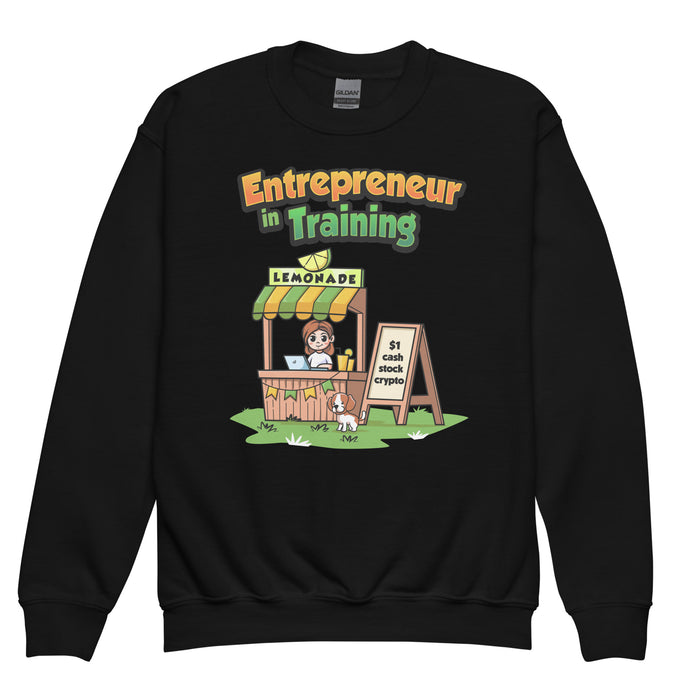 Confidence Crewneck Sweatshirt - Entrepreneur in Training -Youth