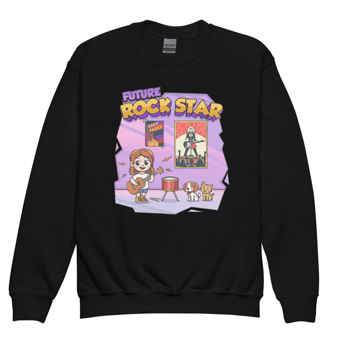 Confidence Crewneck Sweatshirt - Future Rock Star - Youth