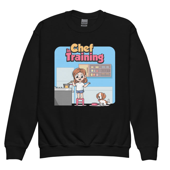 Confidence Crewneck Sweatshirt – Chef in Training -Youth