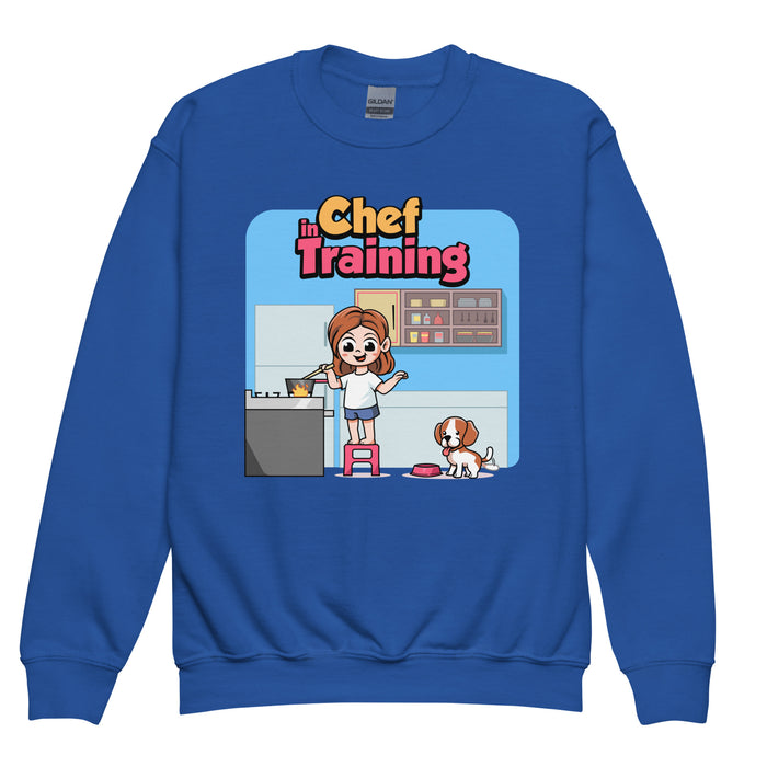 Confidence Crewneck Sweatshirt – Chef in Training -Youth