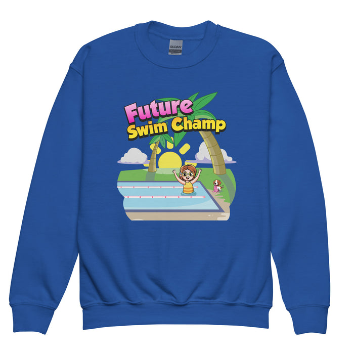 Crewneck Sweatshirt - Future Swim Champ - Youth