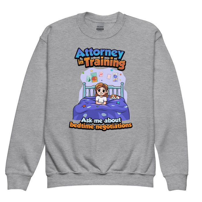 Confidence Crewneck Sweatshirt - Attorney in training - Youth