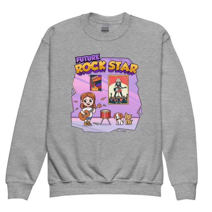 Confidence Crewneck Sweatshirt - Future Rock Star - Youth