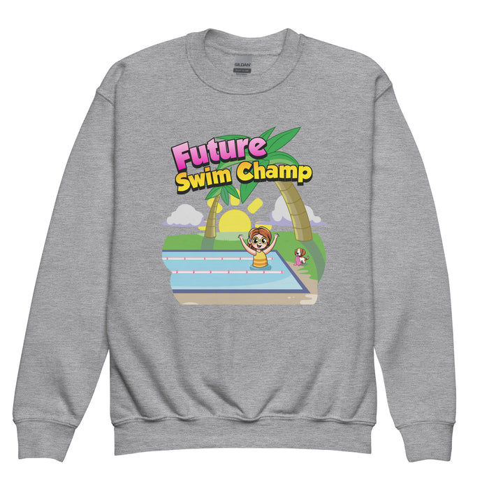 Crewneck Sweatshirt - Future Swim Champ - Youth