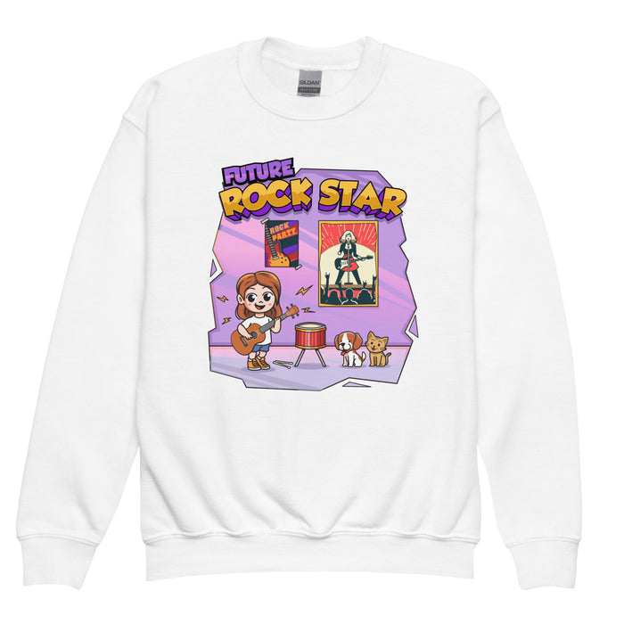 Confidence Crewneck Sweatshirt - Future Rock Star - Youth